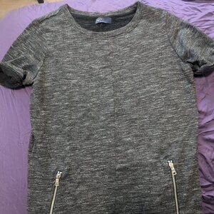 GAP Sweater Dress with Zipper Pockets - Charcoal Gray - Size S